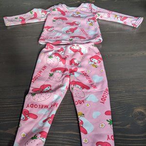 My Melody sweatshirt and sweatpants (12M) set